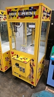 TOY CHEST YELLOW PLUSH CLAW CRANE MACHINE SMART W/ BILL ACCEPTOR - 2