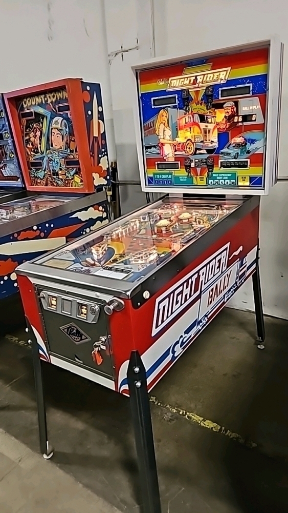 NIGHT RIDER CLASSIC PINBALL MACHINE BALLY L@@K!! CLEAN!!