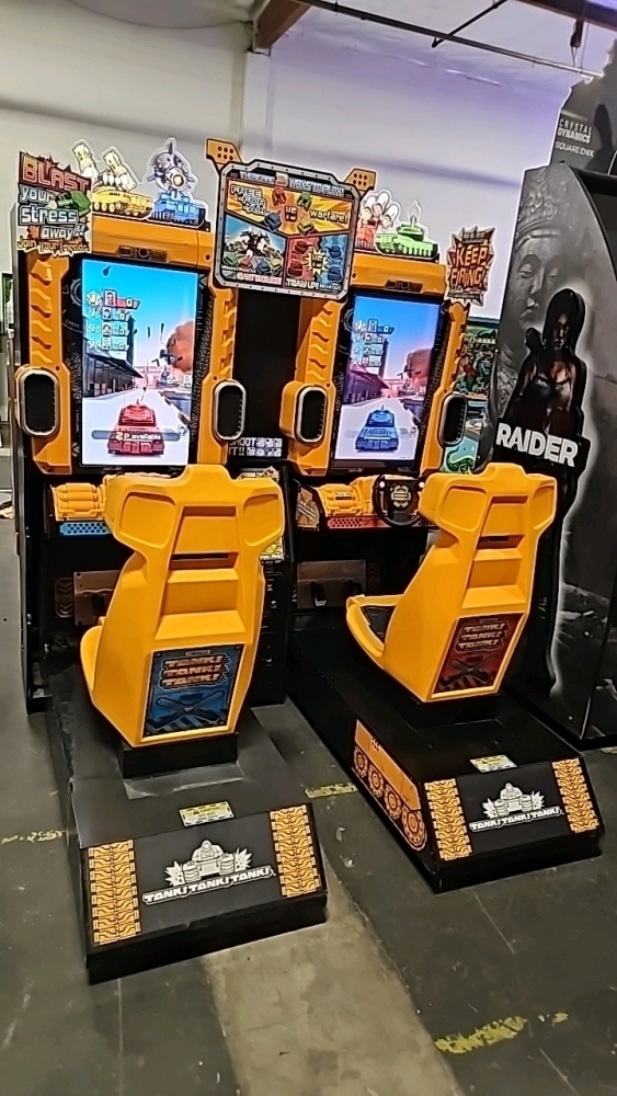 TANK! TANK! TANK! DUAL ACTION ARCADE GAME NAMCO USA VERSION