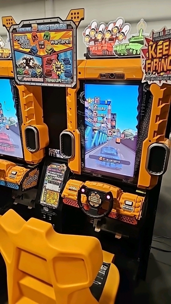 TANK! TANK! TANK! DUAL ACTION ARCADE GAME NAMCO USA VERSION