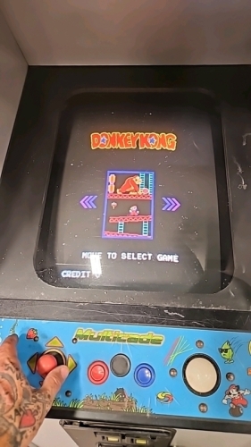 MULTICADE W/ TRACK BALL UPRIGHT CLASSICS ARCADE GAME RL