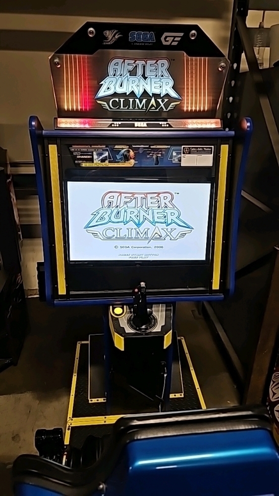 AFTERBURNER CLIMAX SITDOWN JET FIGHTER ARCADE GAME SEGA TRI-FORCE
