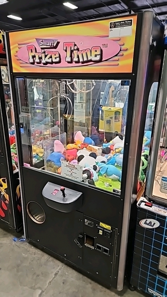 PRIZE TIME PLUSH CLAW CRANE MACHINE SMART SMA