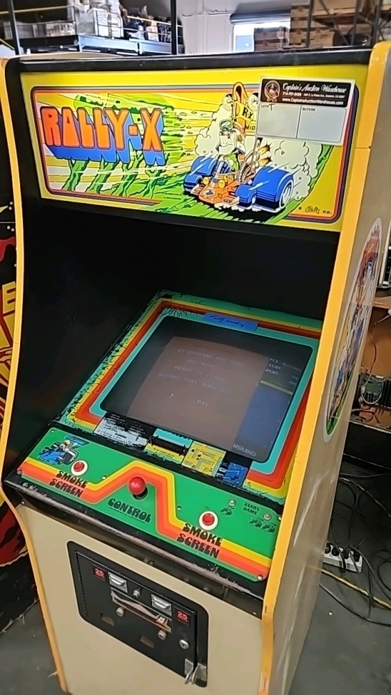 RALLY-X CLASSIC UPRIGHT ARCADE GAME BALLY MIDWAY