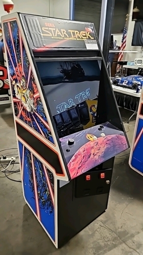 STAR TREK VECTOR IN TEMPEST CABINET KIT ARCADE GAME ATARI