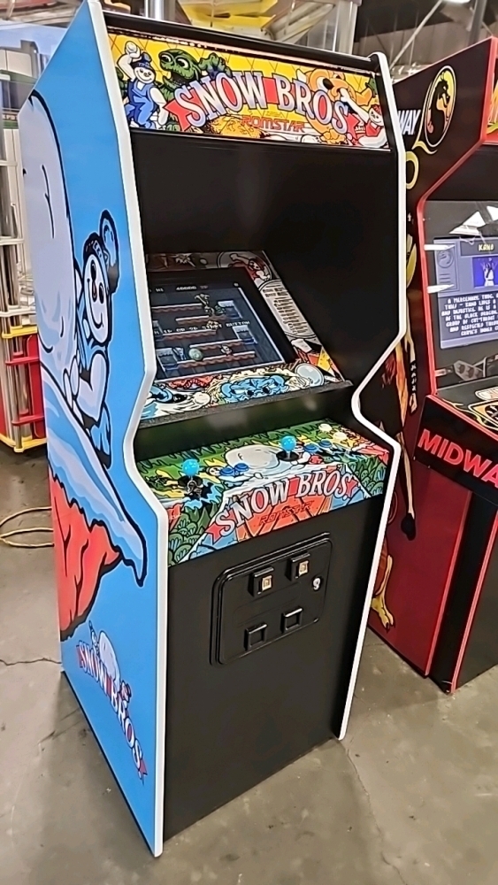 SNOW BROS. CLASSIC STYLE NEW BUILD ARCADE GAME W/ LCD MONITOR