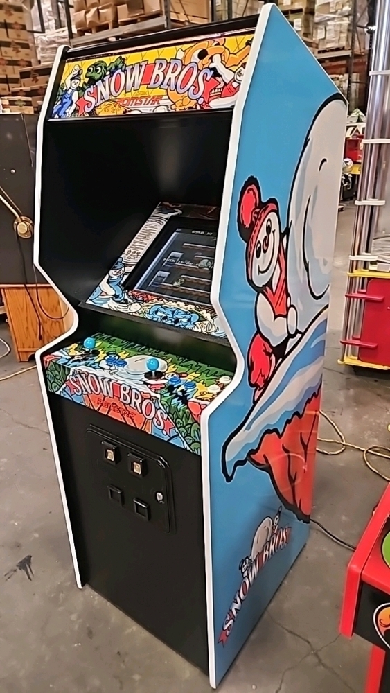 SNOW BROS. CLASSIC STYLE NEW BUILD ARCADE GAME W/ LCD MONITOR