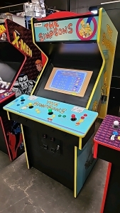 THE SIMPSONS 4 PLAYER UPRIGHT ARCADE GAME NEW BUILD W/ LCD