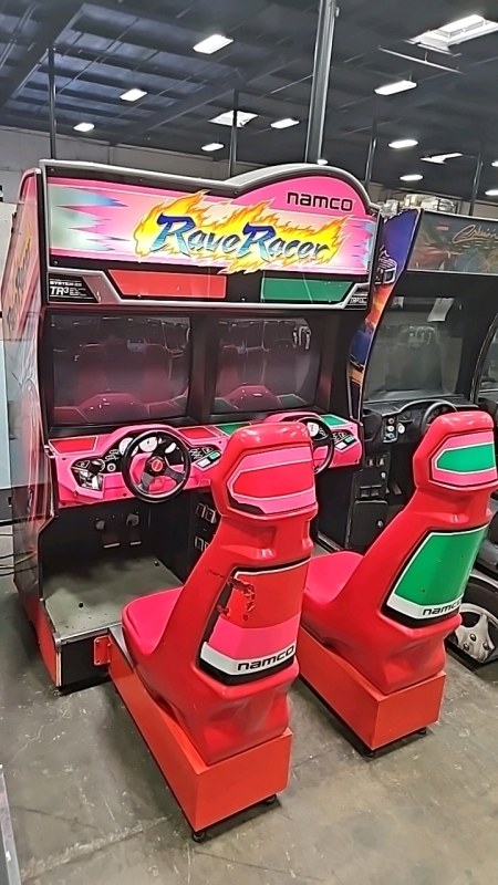 RAVE RACER TWIN DRIVER ARCADE GAME NAMCO