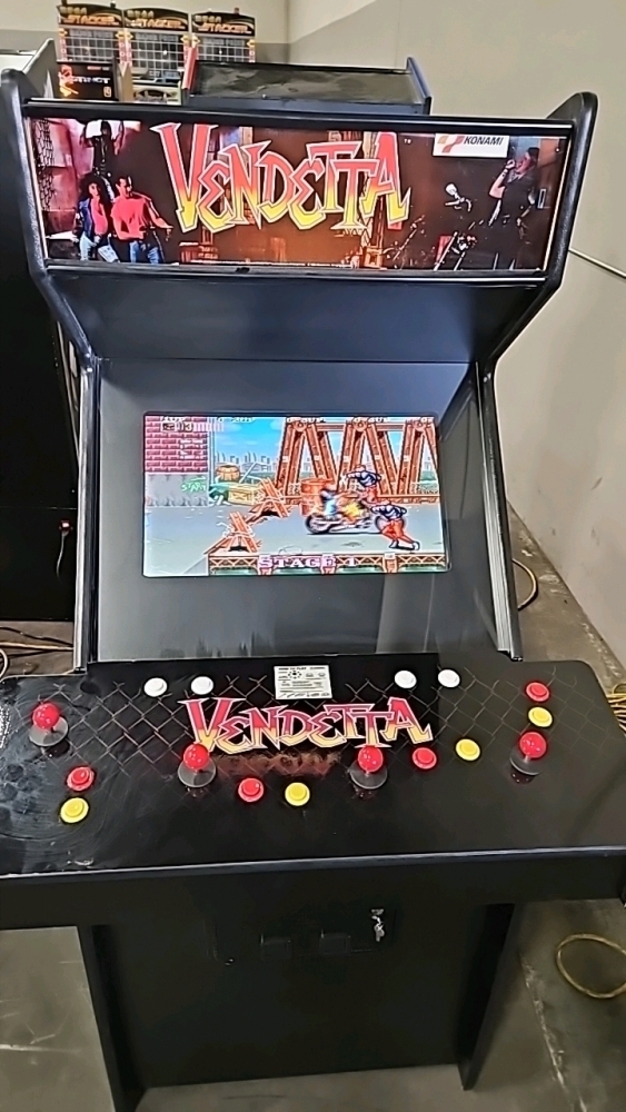 VENDETTA UPRIGHT BRAND NEW BUILD ARCADE GAME W/ LCD MONITOR