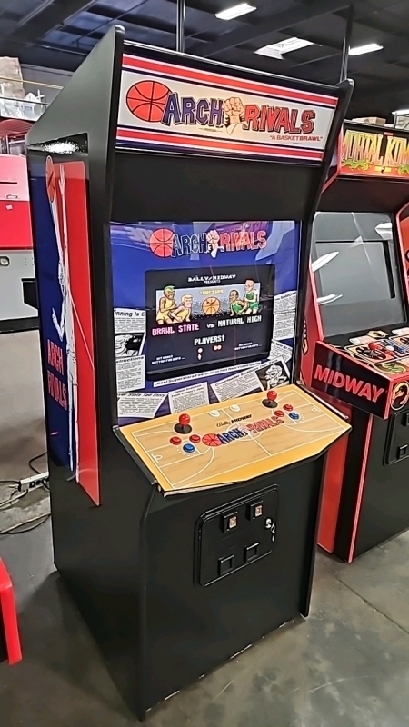 ARCH RIVALS BASKETBALL ARCADE GAME NEW BUILD W/ LCD MONITOR