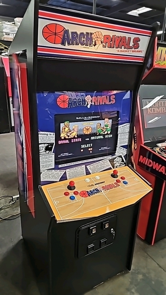 ARCH RIVALS BASKETBALL ARCADE GAME NEW BUILD W/ LCD MONITOR
