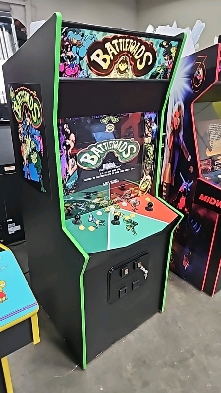 BATTLE TOADS CLASSIC STYLE ARCADE BRAND NEW BUILD W/ LCD MONITOR