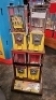 TOY HOUSE 4-1" CAPSULE HEAD VENDING RACK YELLOW