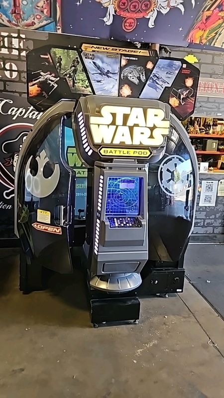 STAR WARS BATTLE POD DELUXE DOME 180 ARCADE GAME NAMCO