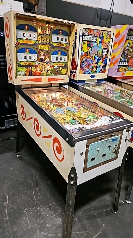 MARDI GRAS CLASSIC PINBALL MACHINE WILLIAMS 1962