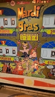 MARDI GRAS CLASSIC PINBALL MACHINE WILLIAMS 1962 - 4