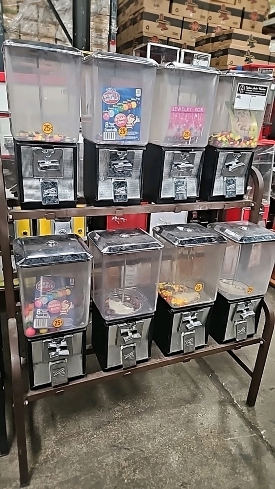 NORTHWESTERN 8 HEAD BULK VENDING CANDY CAPSULE RACK