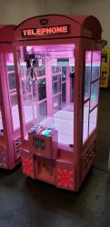 32" LONDON PHONE BOOTH PLUSH CRANE MACHINE #1