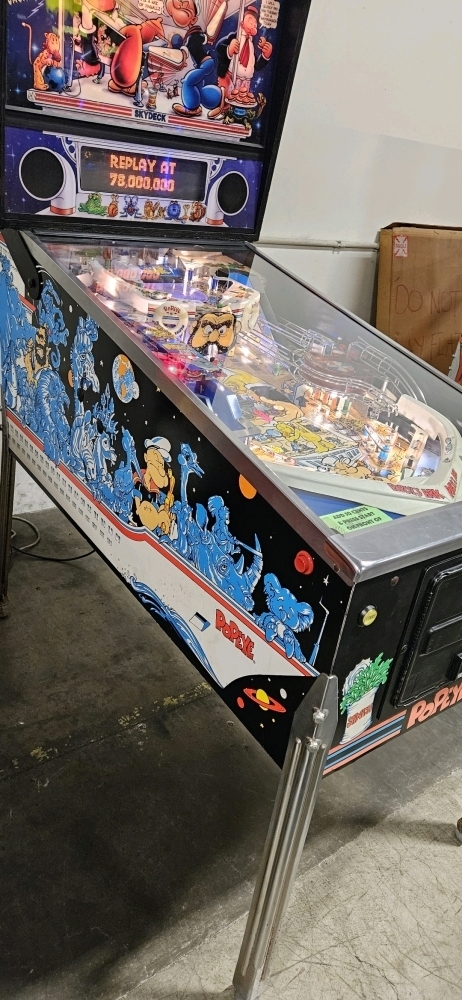 POPEYE SAVES THE PLANET PINBALL MACHINE BALLY