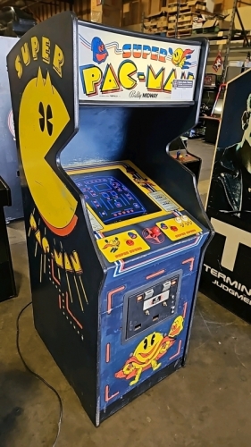 SUPER PAC-MAN DEDICATED UPRIGHT ARCADE GAME BALLY MIDWAY