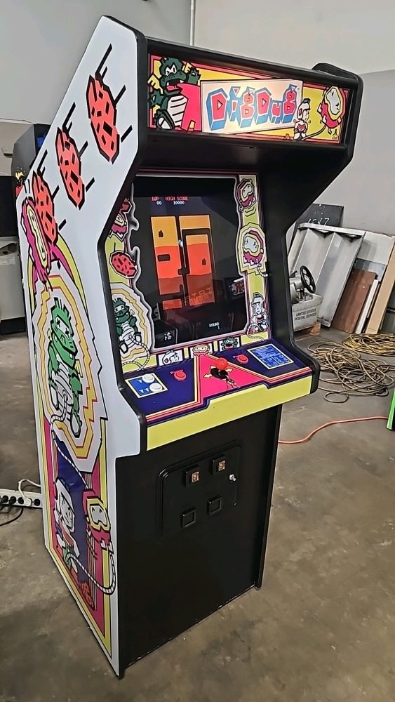 DIG DUG UPRIGHT ATARI STYLE ARCADE GAME NEW BUILD W/ LCD MONITOR