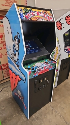 SNOW BROS. CLASSIC STYLE ARCADE GAME BRAND NEW BUILD W/ LCD