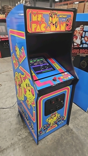 60 IN 1 MULTICADE MS. PAC-MAN UPRIGHT ARCADE GAME NEW W/ LCD