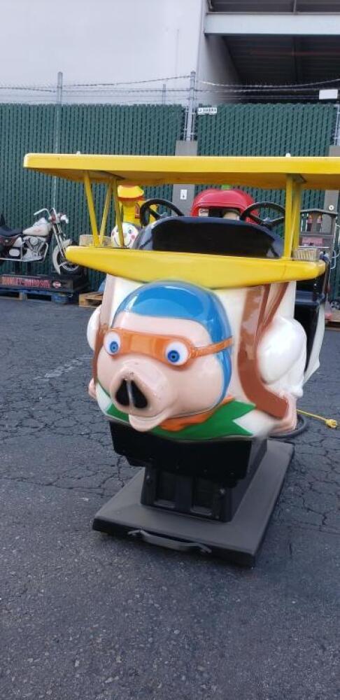 KIDDIE RIDE PIGS CAN FLY AIRPLANE RIDER