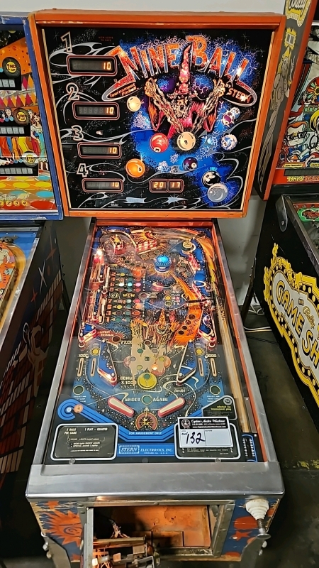 NINE BALL PINBALL MACHINE by STERN