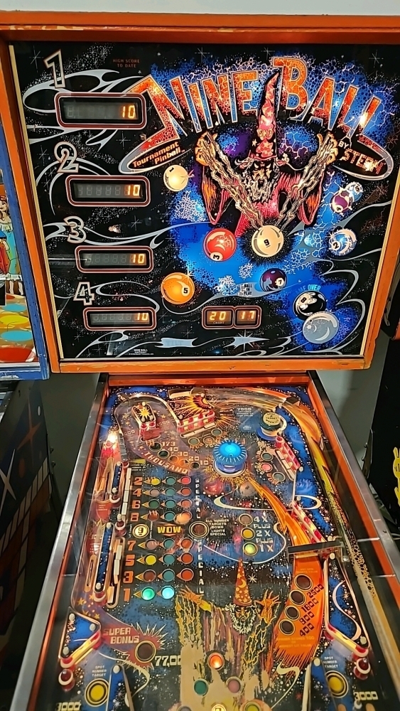 NINE BALL PINBALL MACHINE by STERN