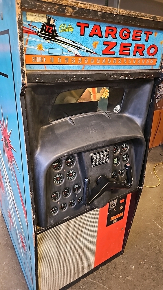 TARGET ZERO BALLY E.M. JET FIGHTER ARCADE GAME