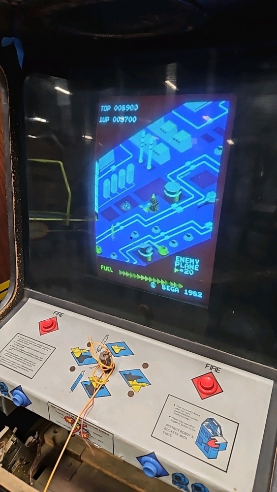 ZAXXON DEDICATED UPRIGHT ARCADE GAME by SEGA GREMLIN 1982