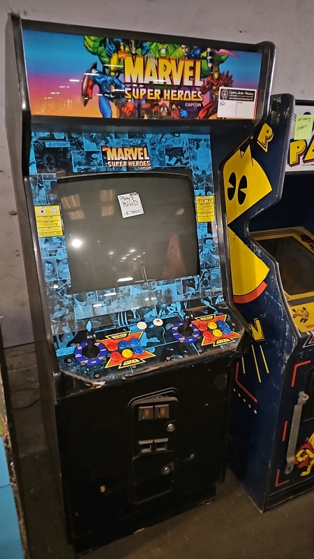 MARVEL SUPER HEROES UPRIGHT 25" ARCADE GAME CAPCOM 1995 PROJECT