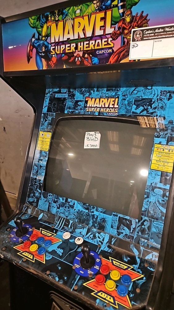 MARVEL SUPER HEROES UPRIGHT 25 ARCADE GAME CAPCOM 1995 PROJECT