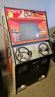 SPRINT 2 PLAYER UPRIGHT 25" B/W MONITOR RACING ARCADE GAME ATARI