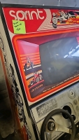 SPRINT 2 PLAYER UPRIGHT 25" B/W MONITOR RACING ARCADE GAME ATARI - 4