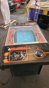 ATARI BASEBALL TABLE ARCADE GAME B/W MONITOR CLASSIC ATARI 1979