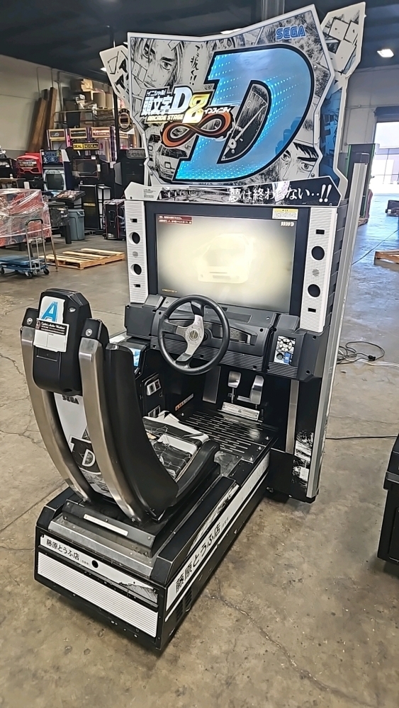 INITIAL D8 SINGLE SITDOWN RACING ARCADE GAME SEGA LINKABLE