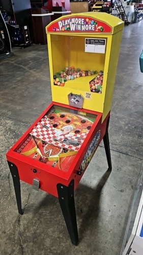 PLAY MORE WIN MORE NOVELTY PINBALL GUMBALL