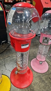 SPIRAL GLOBE RED GUMBALL VENDING