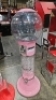 SPIRAL GUMBALL GLOBE VENDING STAND PINK