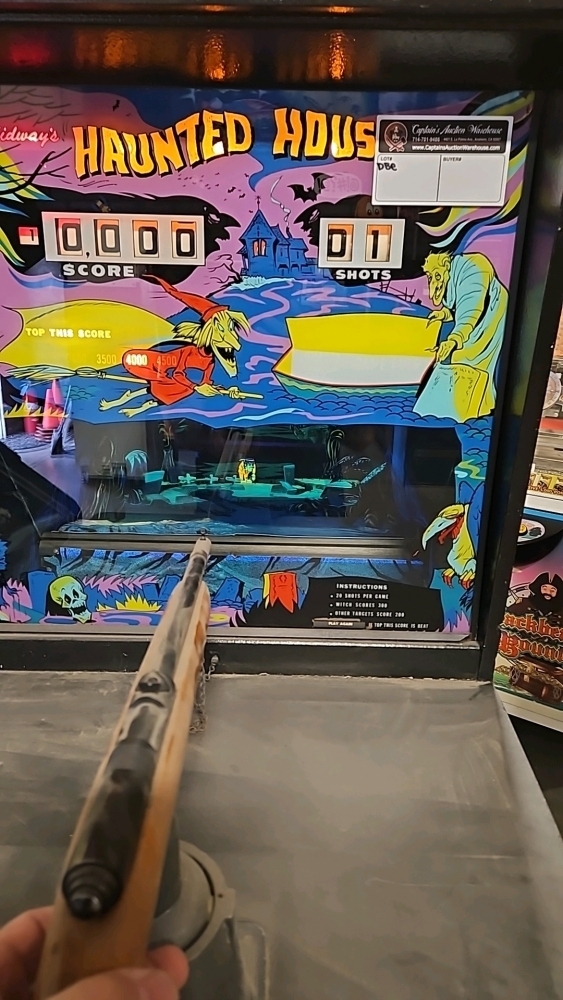 MIDWAY'S HAUNTED HOUSE GALLERY RIFLE SHOOTER ARCADE