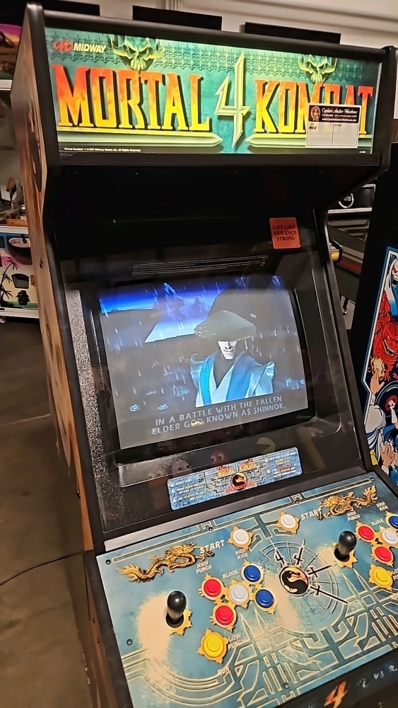 Mk4 Arcade Roster MORTAL KOMBAT 4 DEDICATED ARCADE GAME MIDWAY