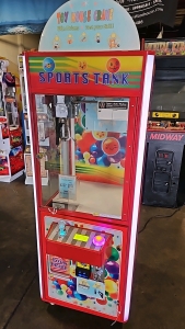 SPORTS TANK PLUSH CRANE MACHINE W/DBA