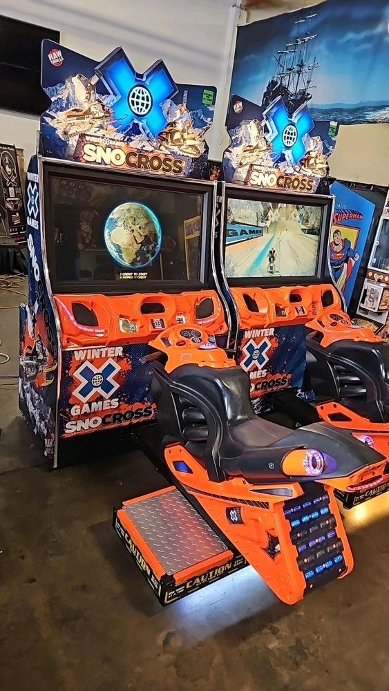 SNO-CROSS X GAMES SITDOWN RACING ARCADE GAME RAW THRILLS #1