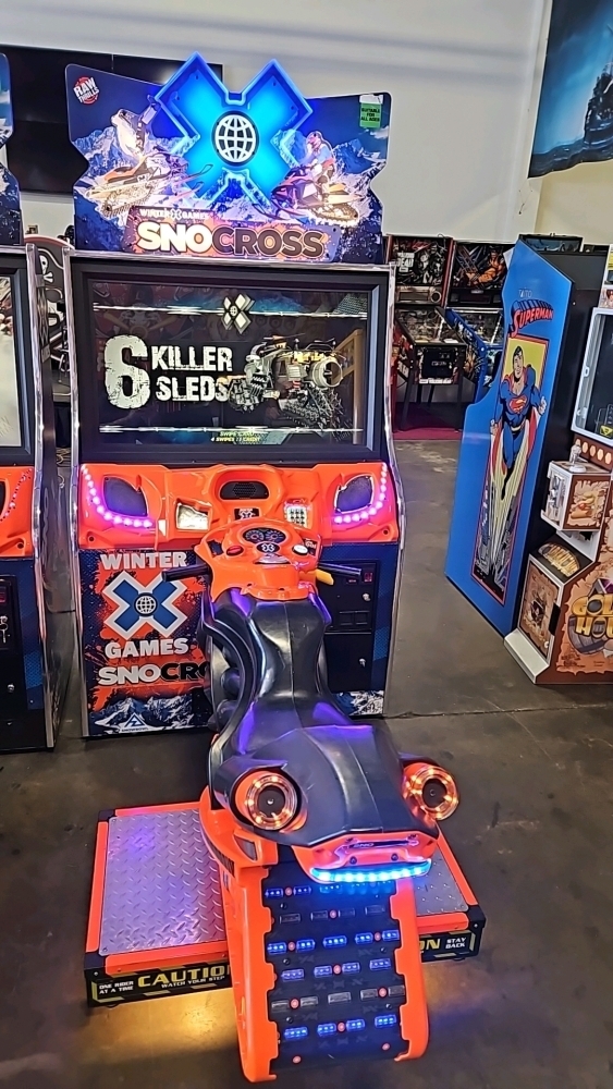 SNO-CROSS X GAMES SITDOWN RACING ARCADE GAME RAW THRILLS #2