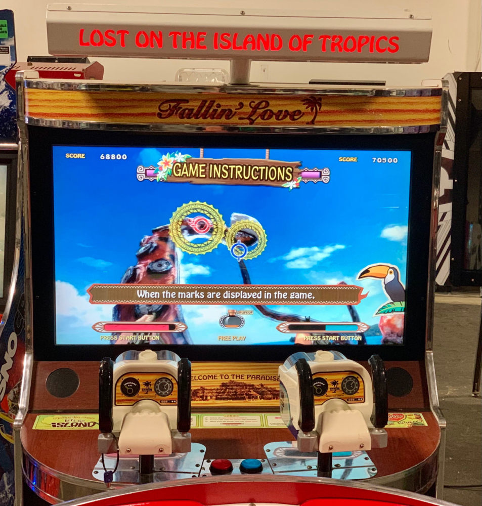 LET'S GO ISLAND DELUXE FIXED GUN SHOOTER ARCADE GAME SEGA