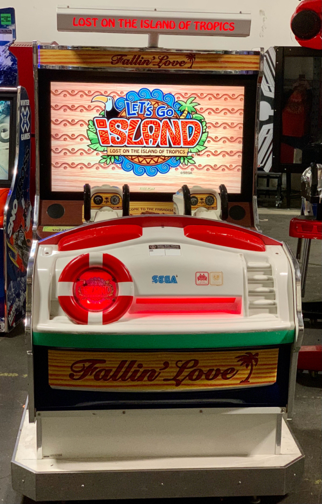 LET'S GO ISLAND DELUXE FIXED GUN SHOOTER ARCADE GAME SEGA