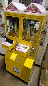 MINI MICRO DUAL CLAW CRANE MACHINE YELLOW